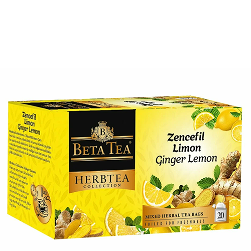 Beta HerbTea Kolleksiyası Zəncəfil Limon Paket Çay 20*2 Qr